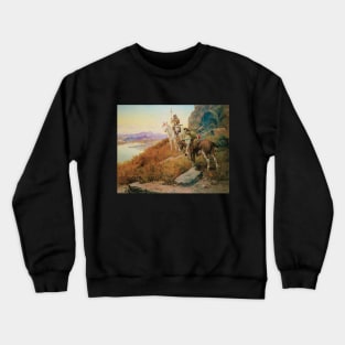 Watching for the White Man's Boats by Olaf Seltzer Crewneck Sweatshirt